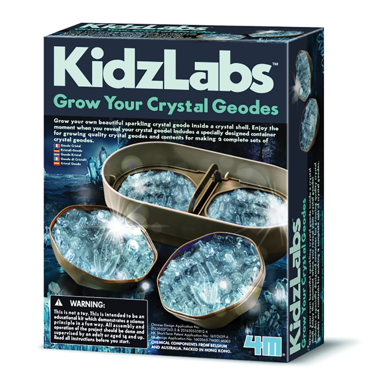 4M Set experimente de crescut Geode de cristal
