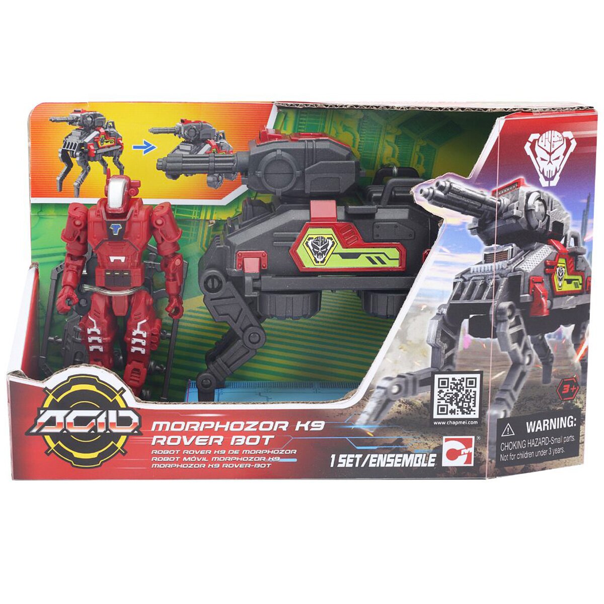 ACID Set de joaca figurina cu vehicul de lupta Morphozor K9 Rover Bot