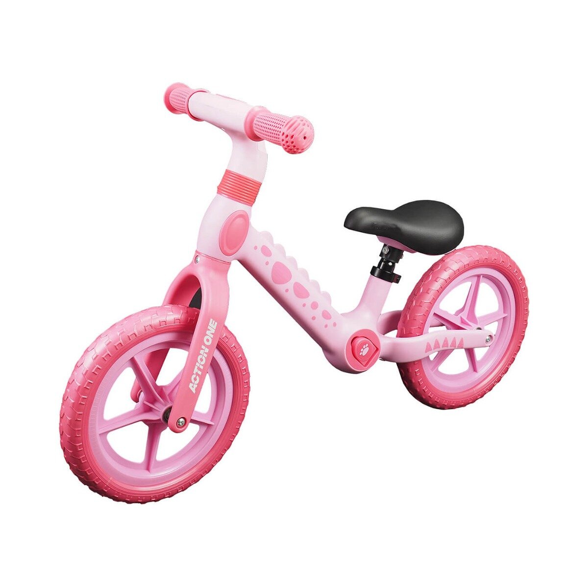 Action One Bicicleta fara pedale pentru copii 2-5 ani Spiky 12 inch Roz