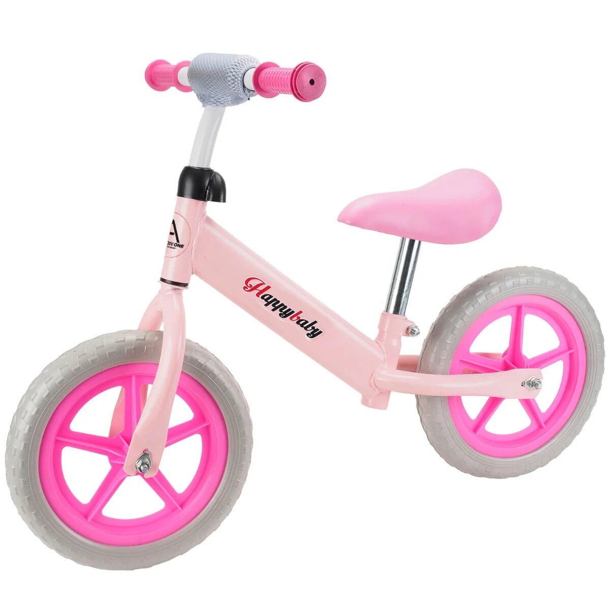 Action One Bicicleta fara pedale pentru copii Happy Baby 12 inch Roz