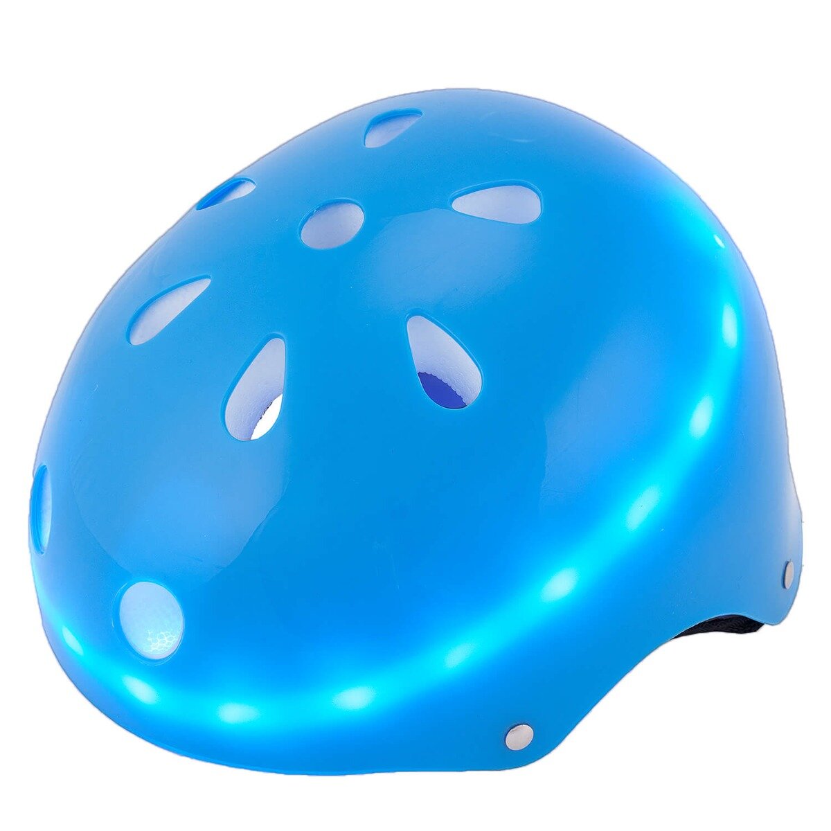 Action One Casca de protectie cu led Magic marimea M Albastru