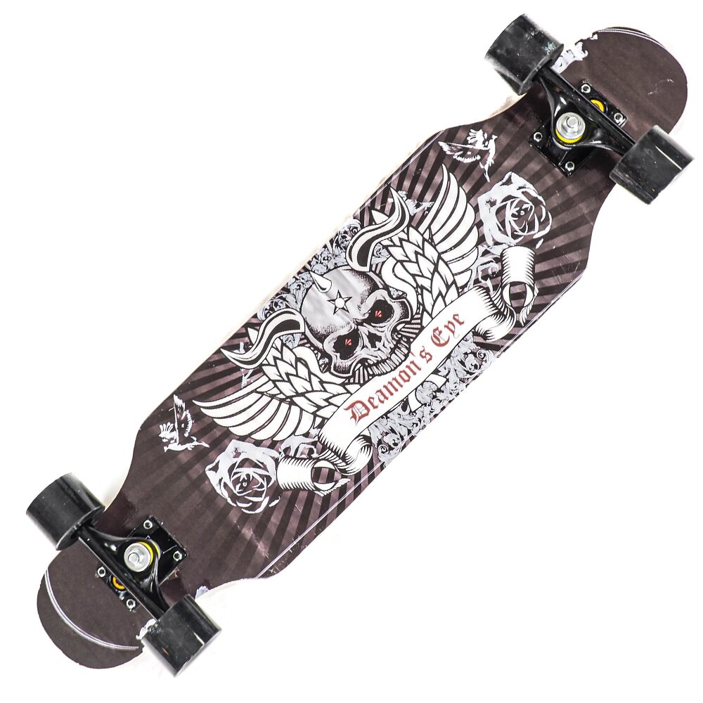 Action One Longboard ABEC-7 PU Aluminiu 100 kg 79 x 20 cm Multicolor Demon Eye