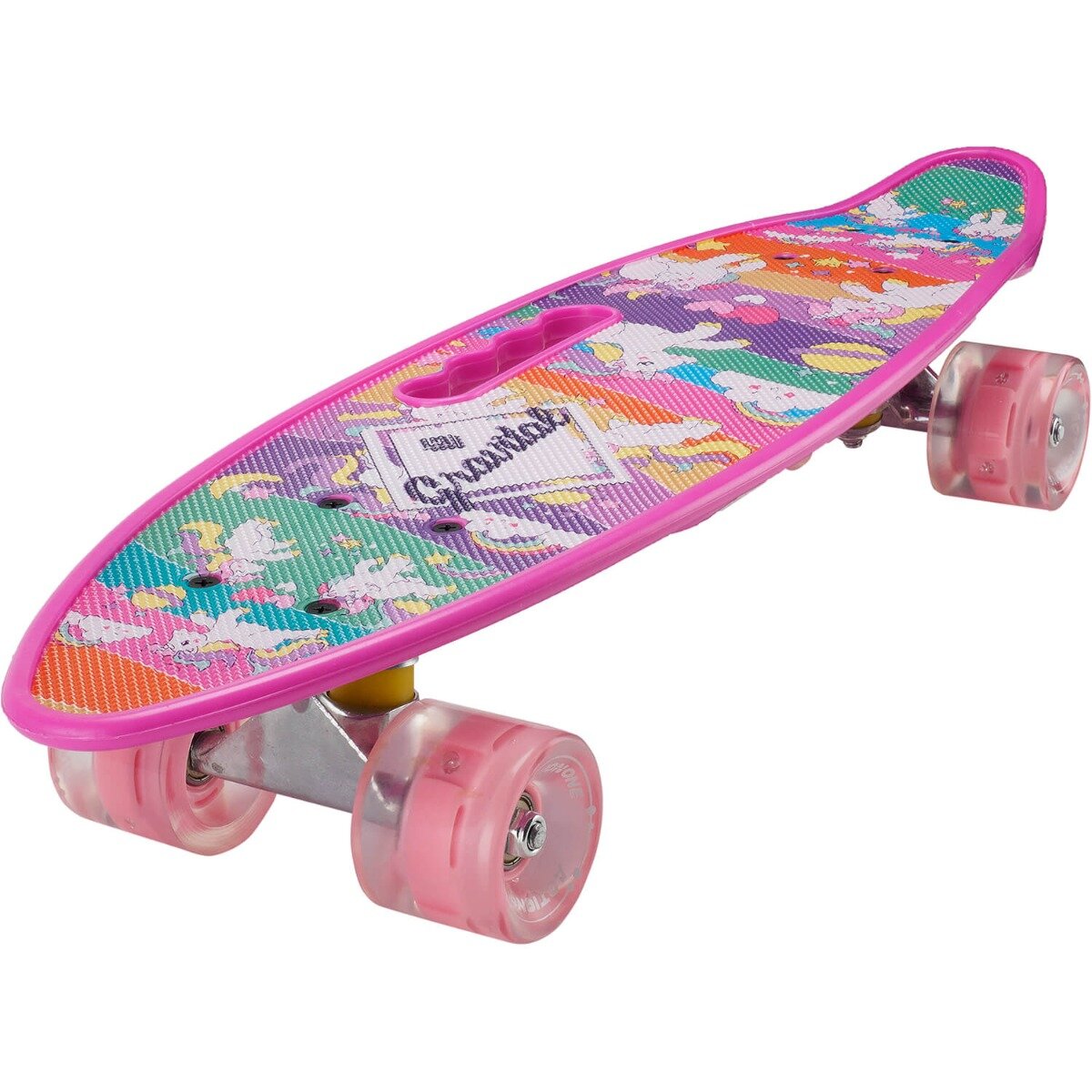 Action One Penny board portabil ABEC-7 PU Aluminiu Happy unicorns