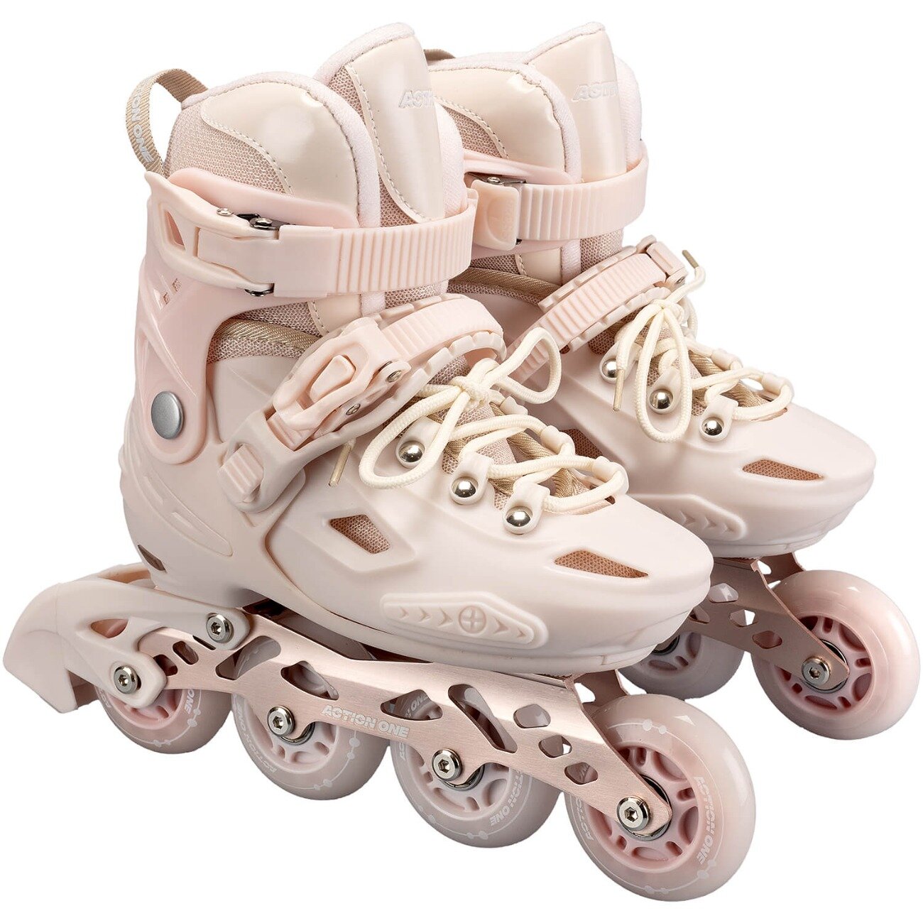 Action One Role reglabile Pastel Tan roti luminoase din silicon sina aluminiu S (28-31)