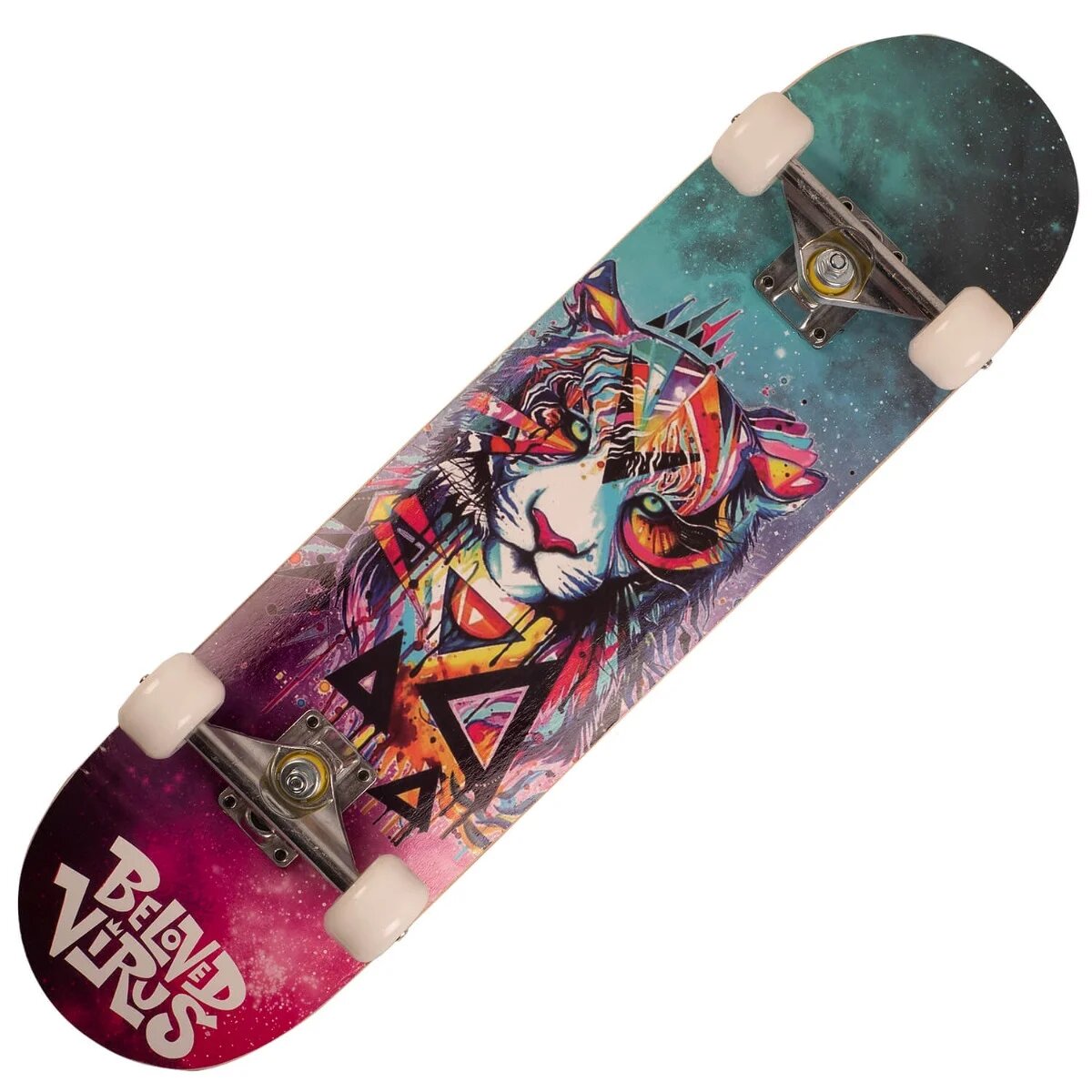 Action One Skateboard ABEC-7 Aluminiu 79 X 20 cm Multicolor Be Loved