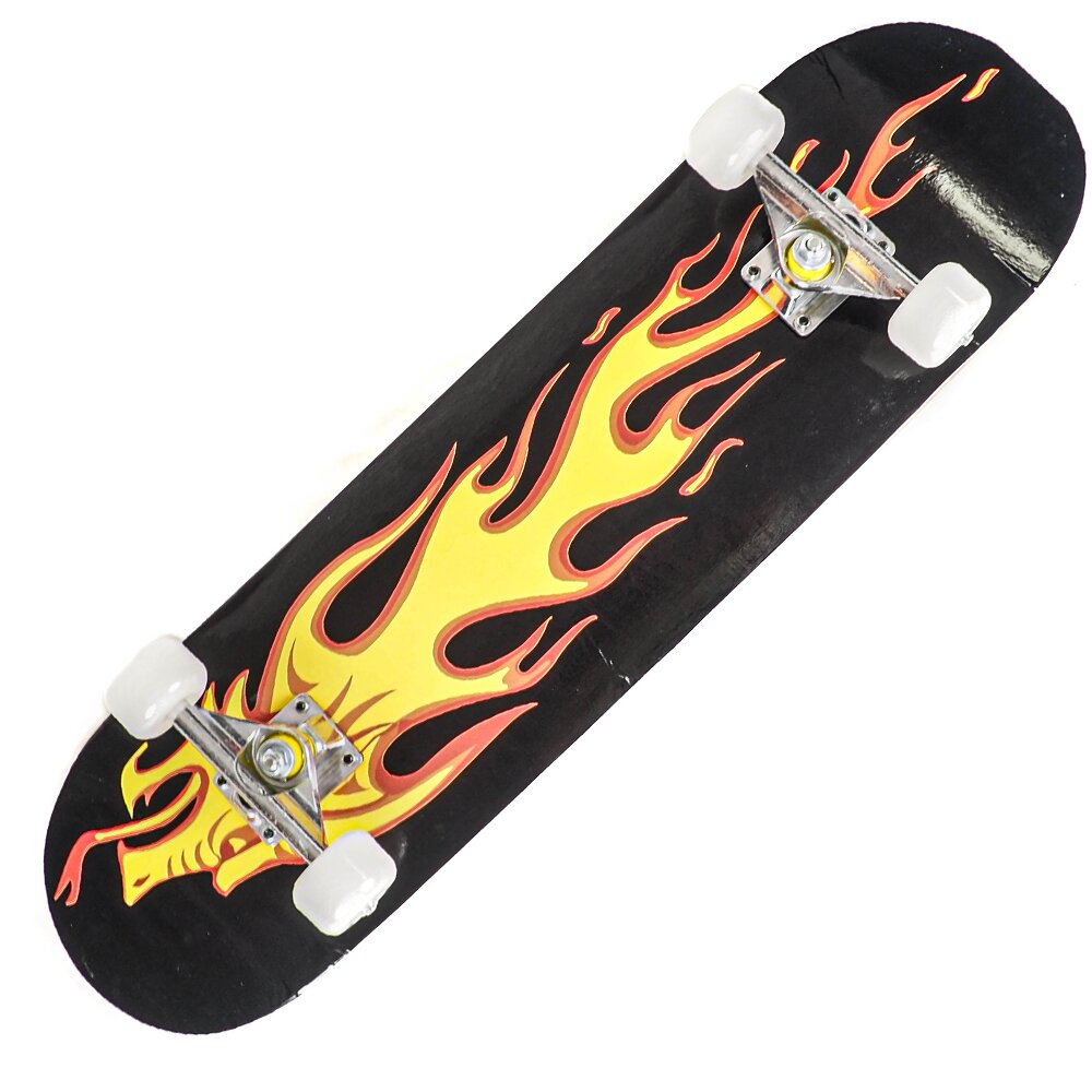 Action One Skateboard ABEC-7 Aluminiu 79 x 20 cm Multicolor Fire Dragon