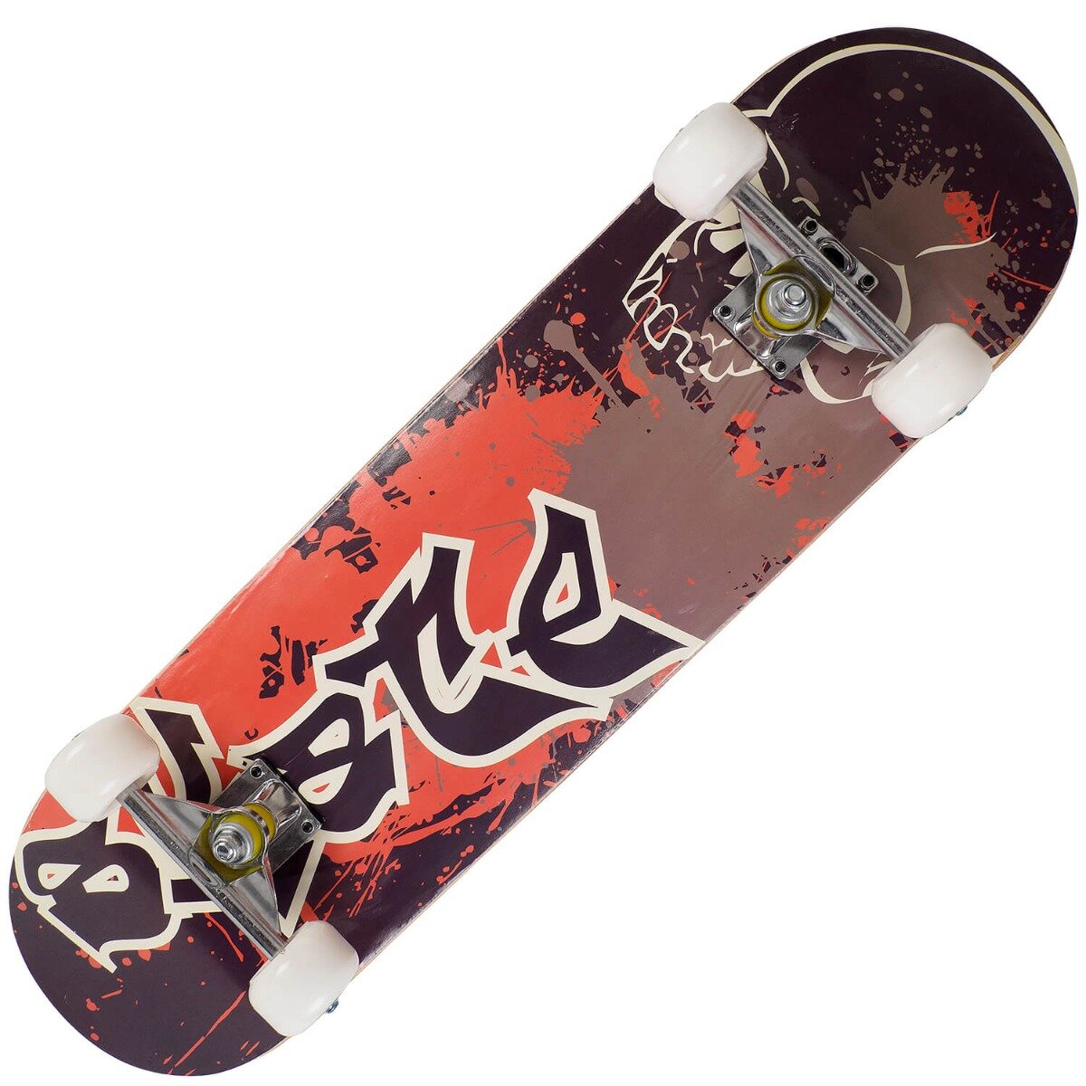 Action One Skateboard ABEC-7 Aluminiu 79 x 20 cm Multicolor Skate Skull