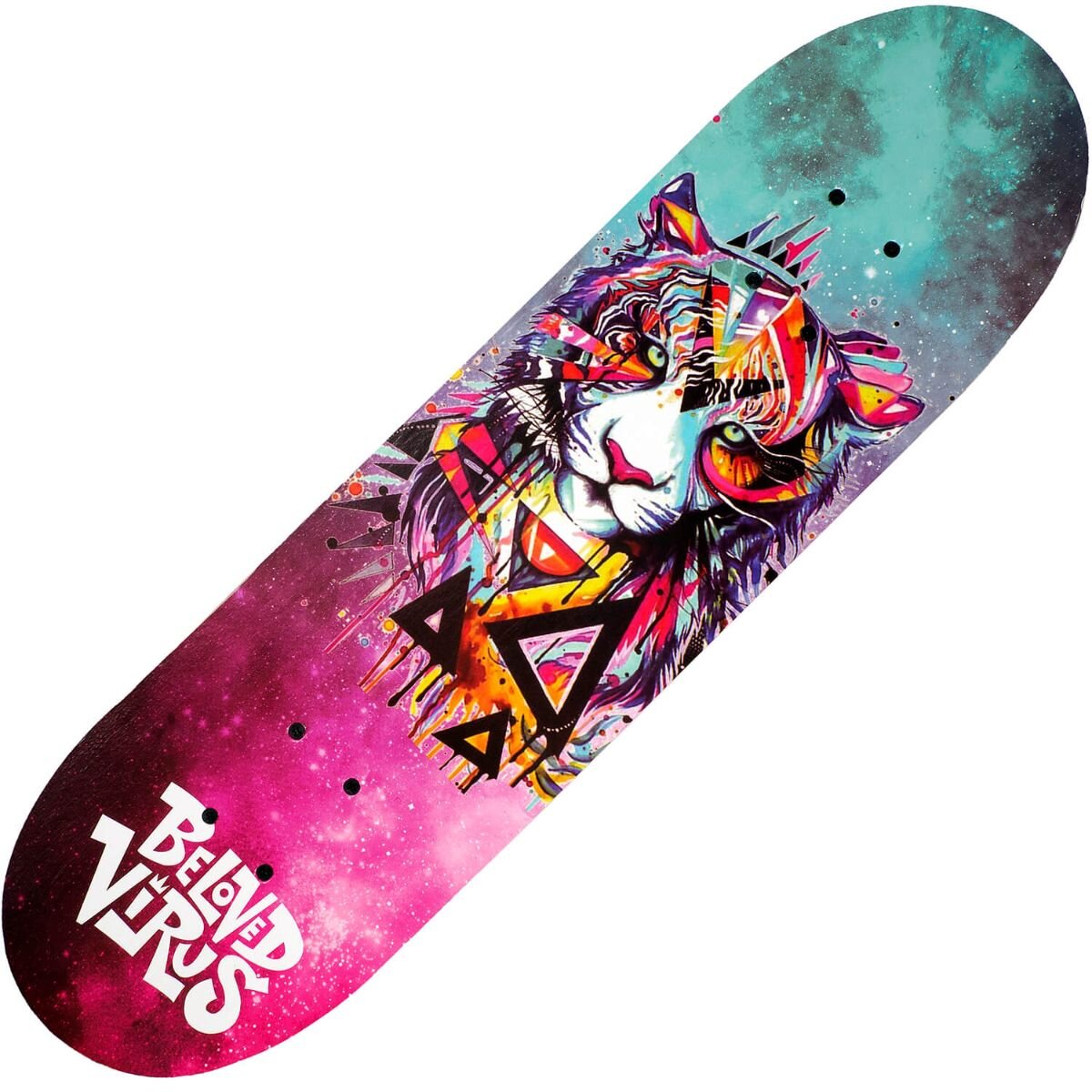 Action One Skateboard Dublu Print Aluminiu 70 x 20 cm Tiger