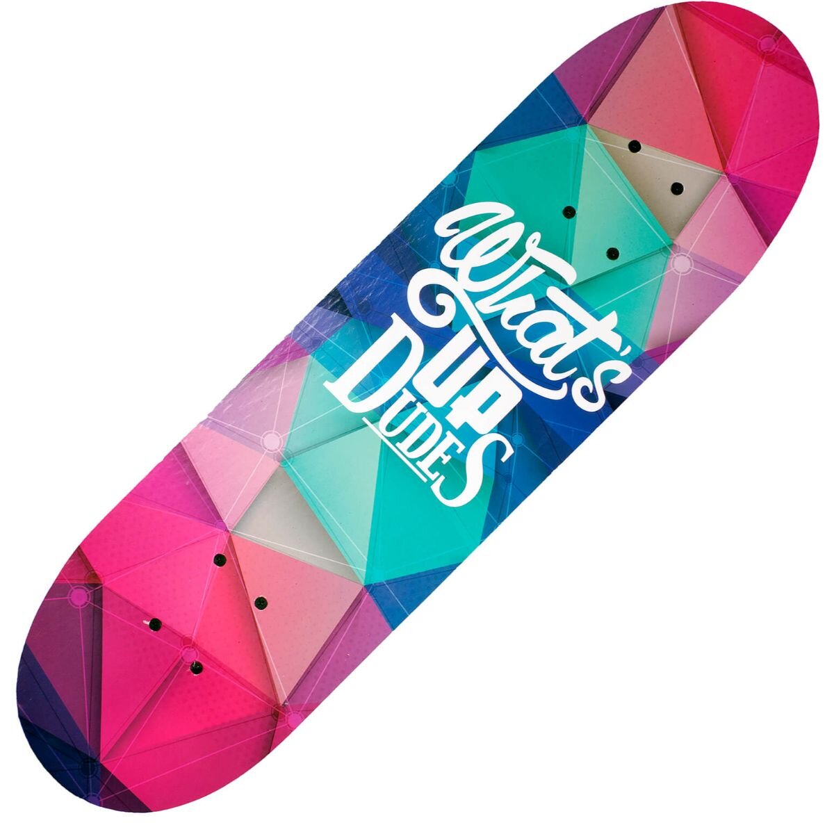 Action One Skateboard Dublu Print Aluminiu 70 x 20 cm What's up dudes