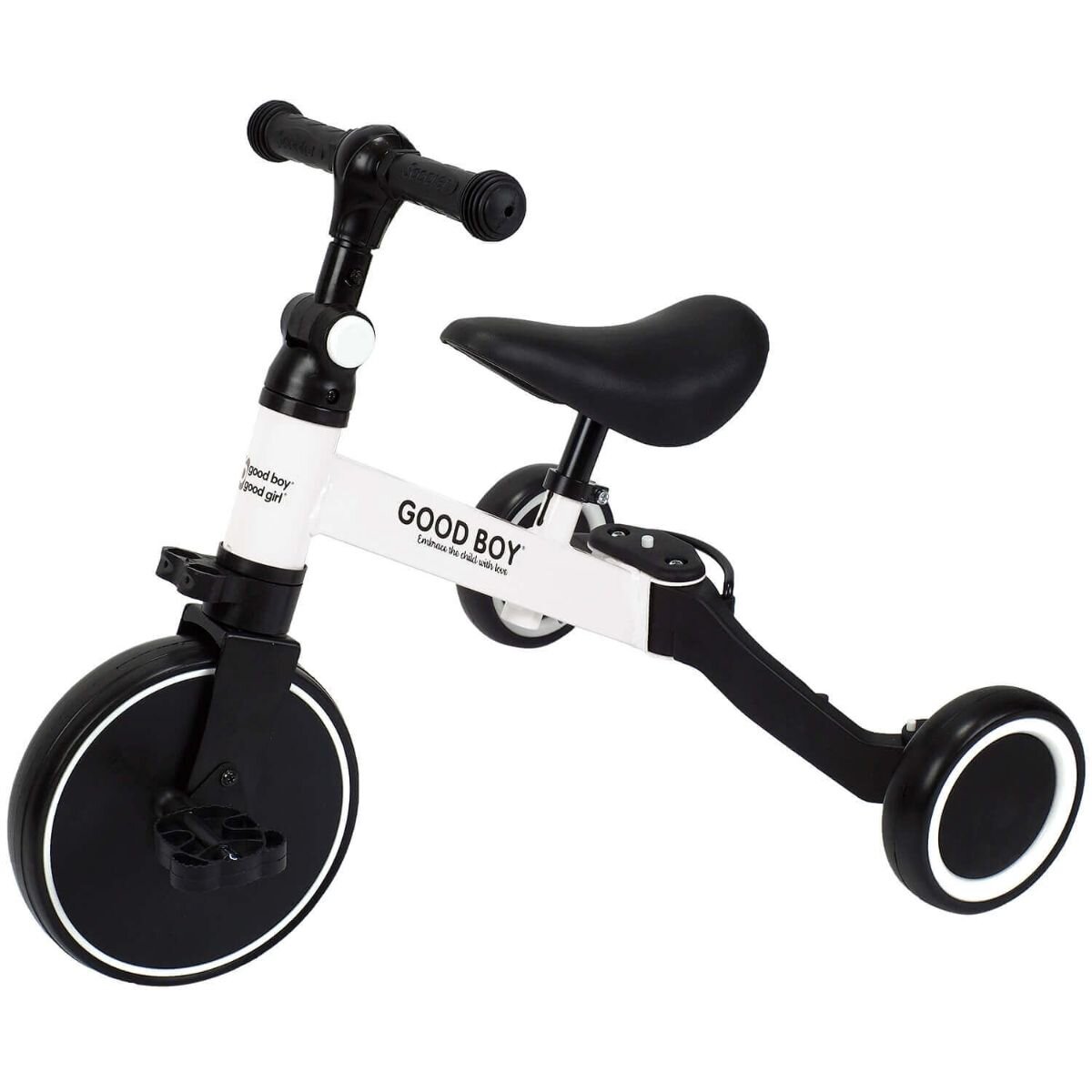 Action One Tricicleta transformabila in bicicleta fara pedale Milo Alb