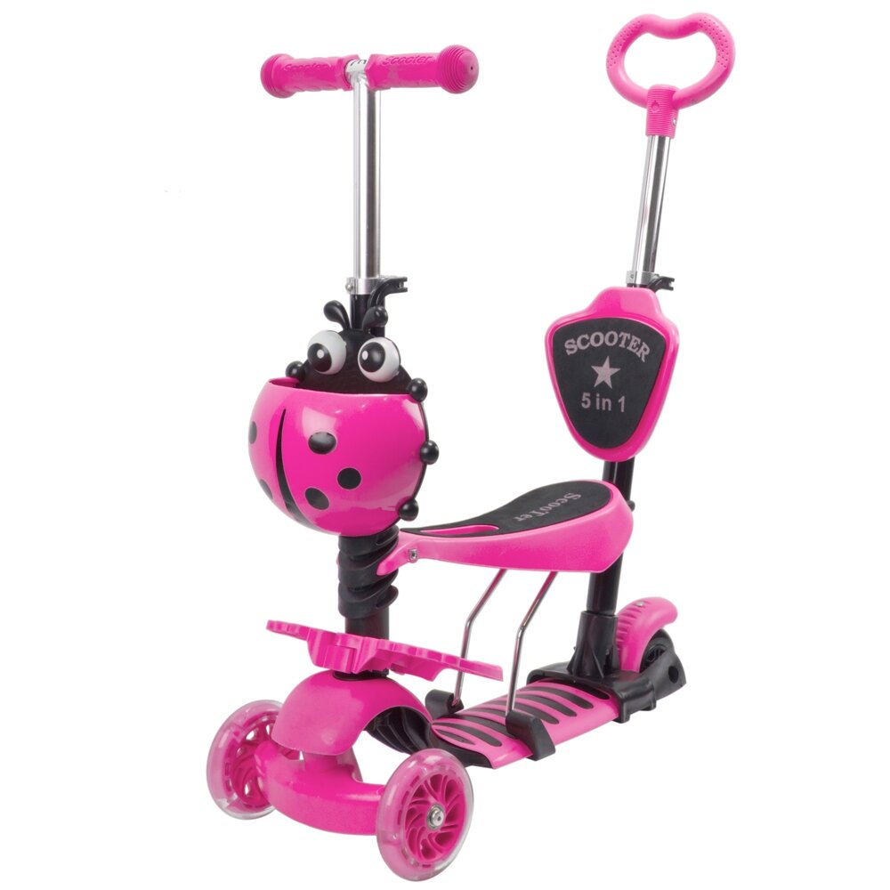 Action One Trotineta 5 in 1 cu roti luminoase Smart Kid Roz