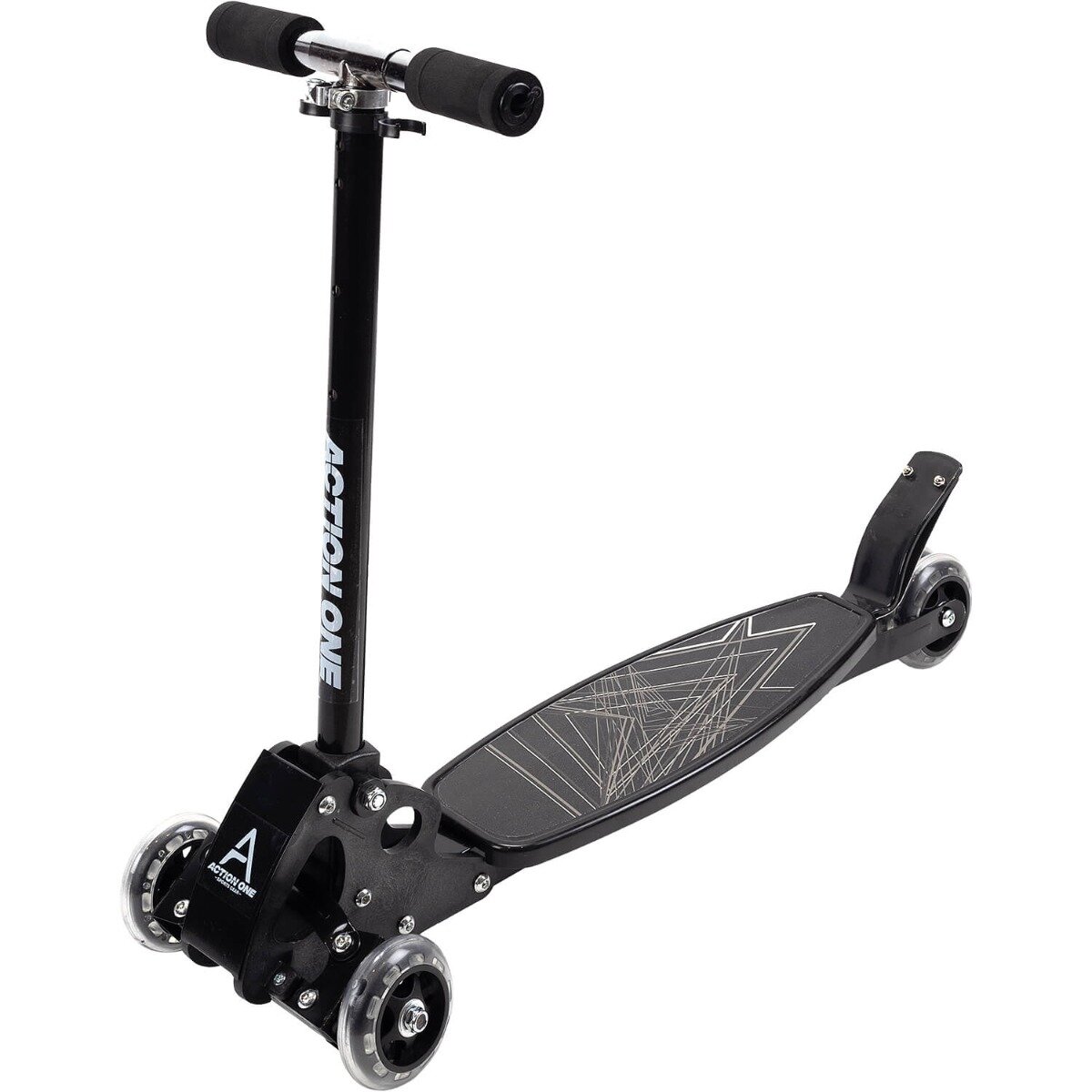 Action One Trotineta cu 4 roti Rookie Negru