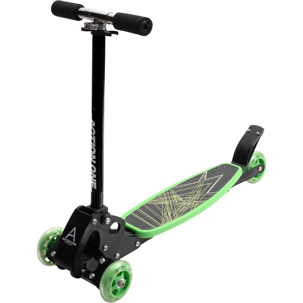 Action One Trotineta cu 4 roti Rookie Verde