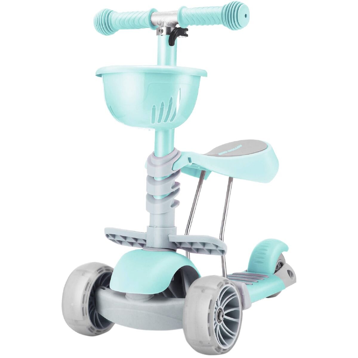 Action One Trotineta cu roti luminoase 3 in 1 Kinder XS Verde
