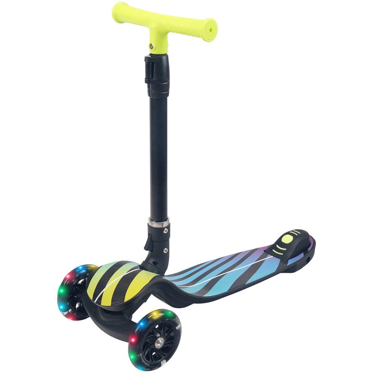 Action One Trotineta pliabila Fantasy cu roti luminoase Multicolor