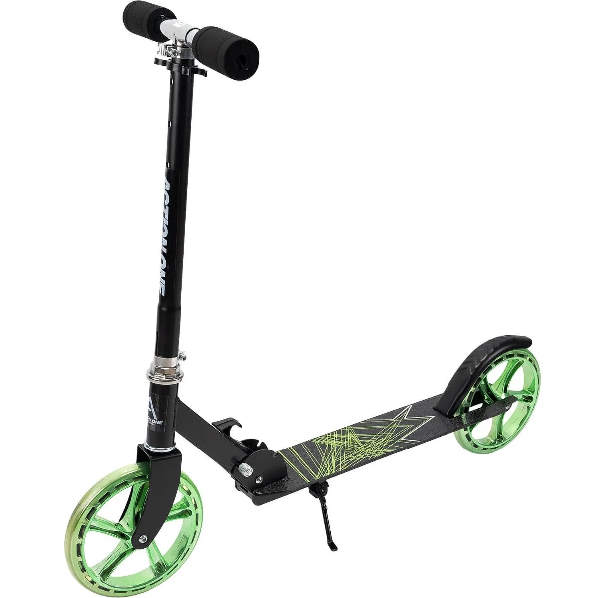 Action One Trotineta pliabila Flow cu cric si roti 200 mm Verde-Negru