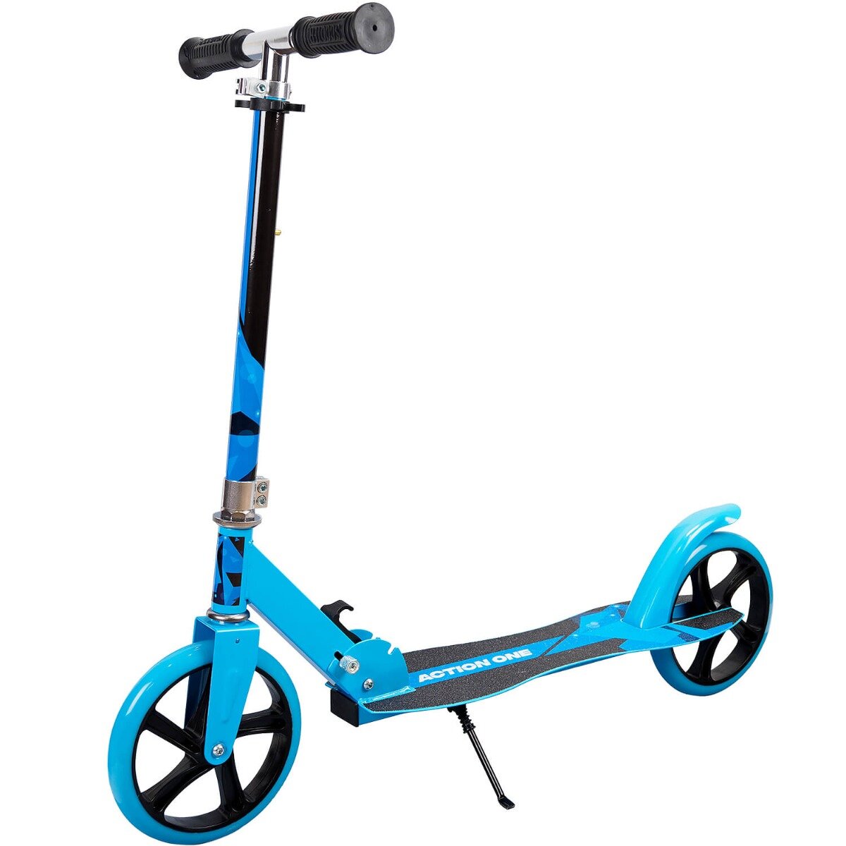 Action One Trotineta pliabila Nitro Blue cu cric si roti 200 mm Albastru