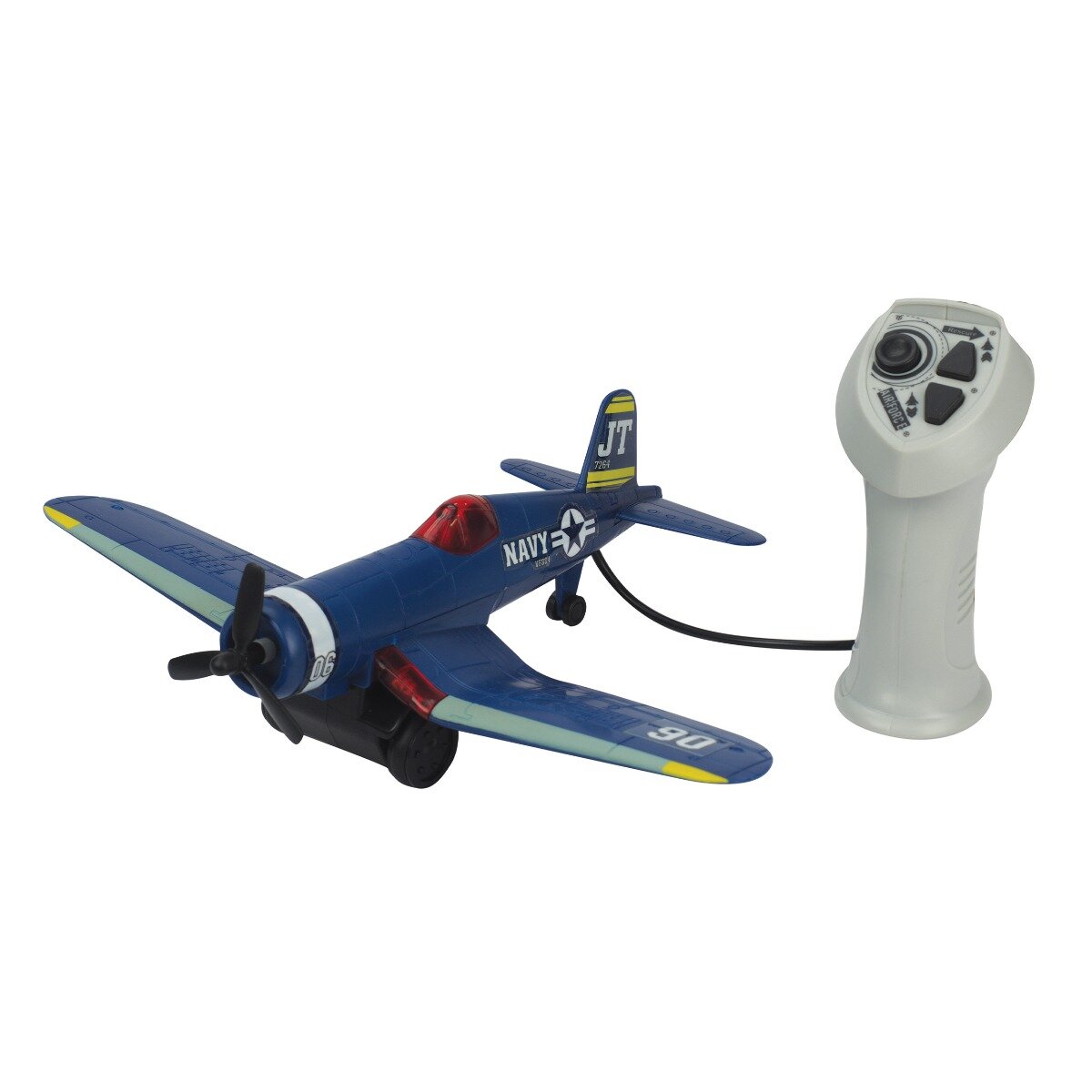 Air Forces Avion de lupta cu telecomanda cu fir 90 Albastru