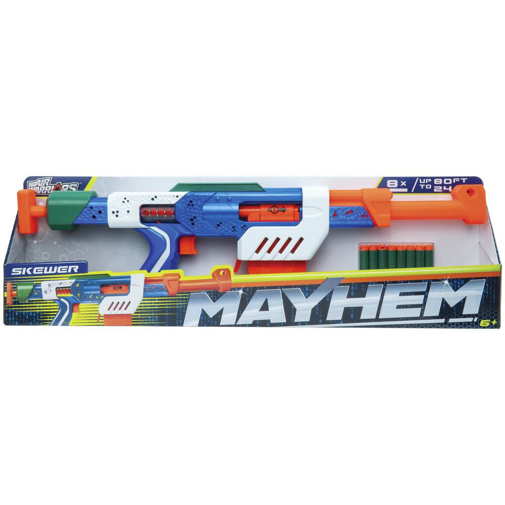 Air Warriors Arma de jucarie Mayhem Skewer 8 sageti din burete