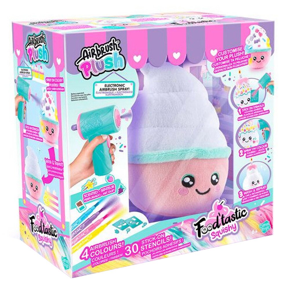 Airbrush Plush Jucarie de plus de colorat Food'tastic Squishy