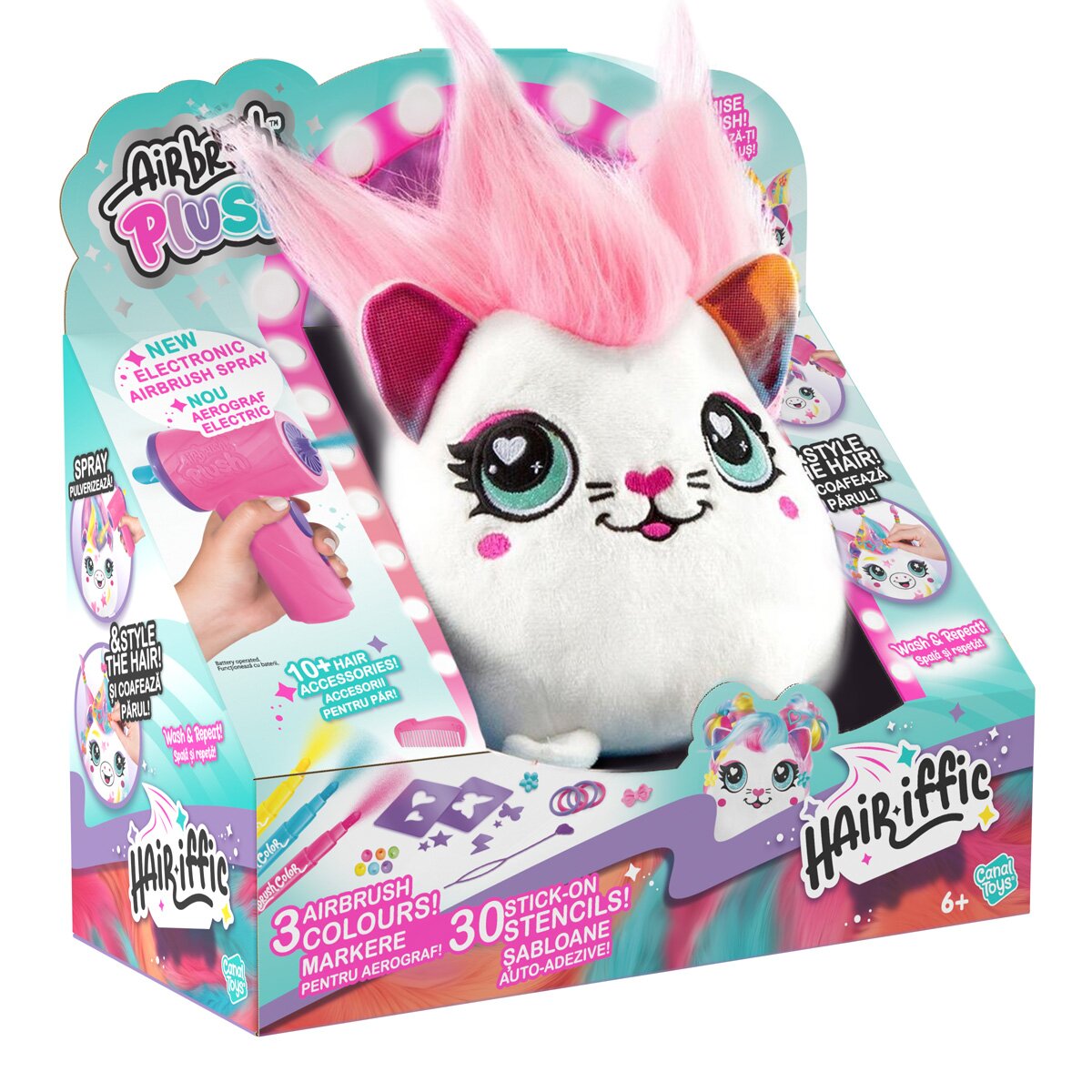 Airbrush Plush Jucarie de plus de colorat Hair-iffic Squishy