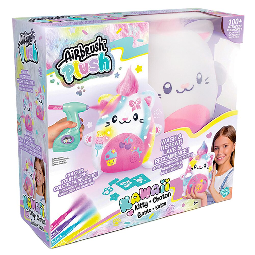 Airbrush Plush Jucarie de plus de colorat Kawaii Kitty