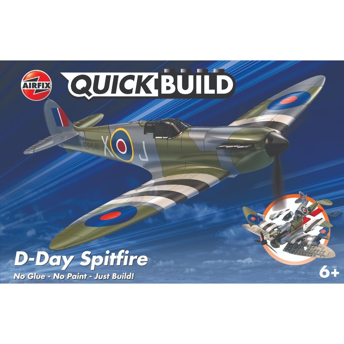 Airfix Set de constructie Quickbuild Avion D-Day Spitfire 34 piese