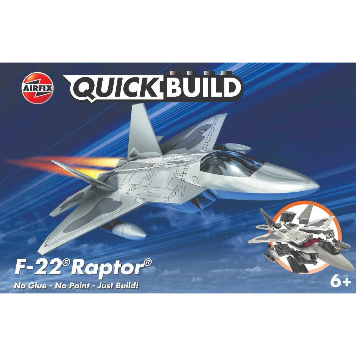 Airfix Set de constructie Quickbuild F22 Raptor 24 piese