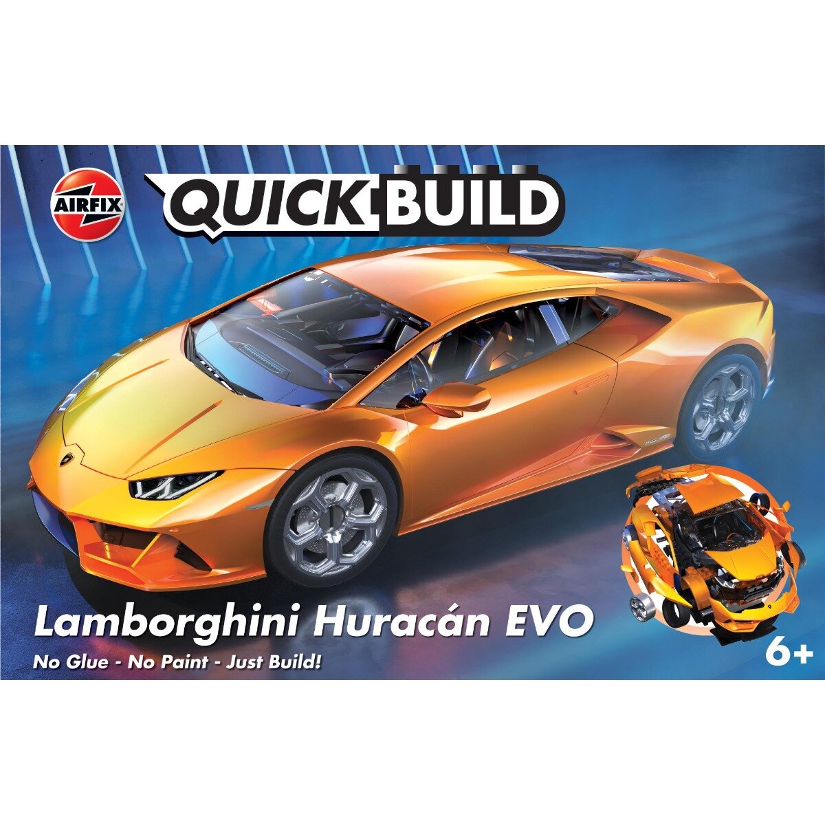 Airfix Set de constructie Quickbuild Lamborghini Huracan Evo 45 piese