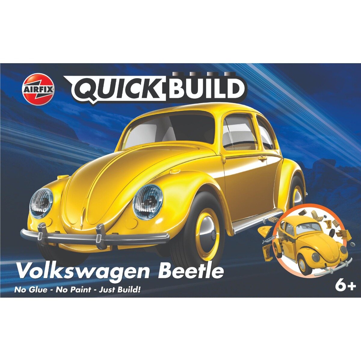 Airfix Set de constructie Quickbuild Vw Beetle Yellow 36 piese