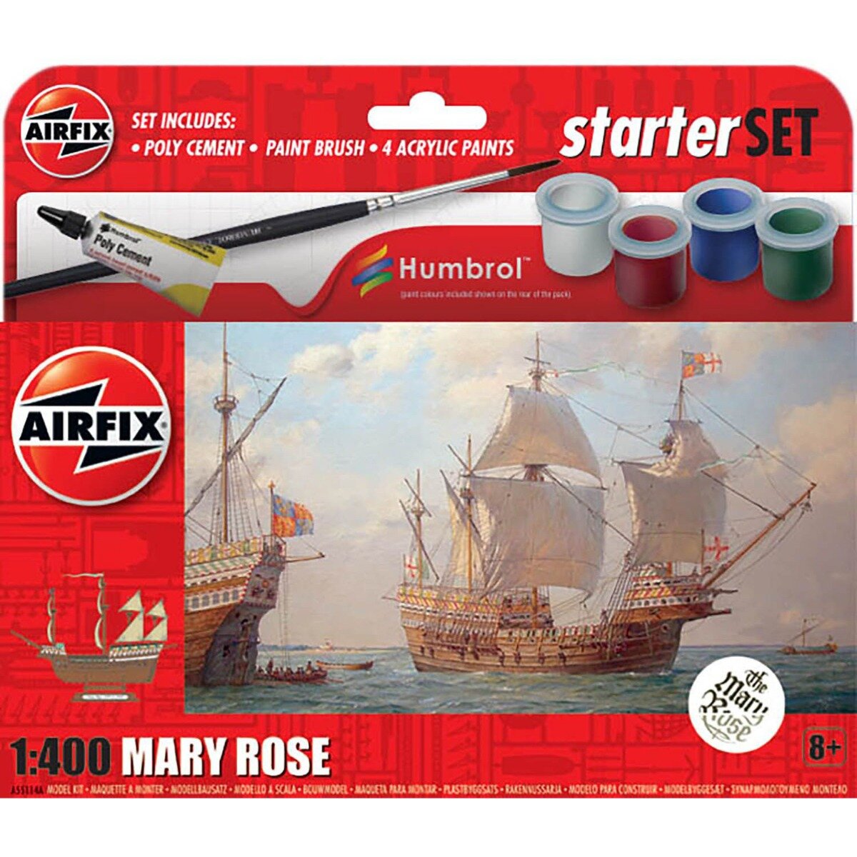 Airfix Set de constructie Starter Set Mary Rose 29 piese