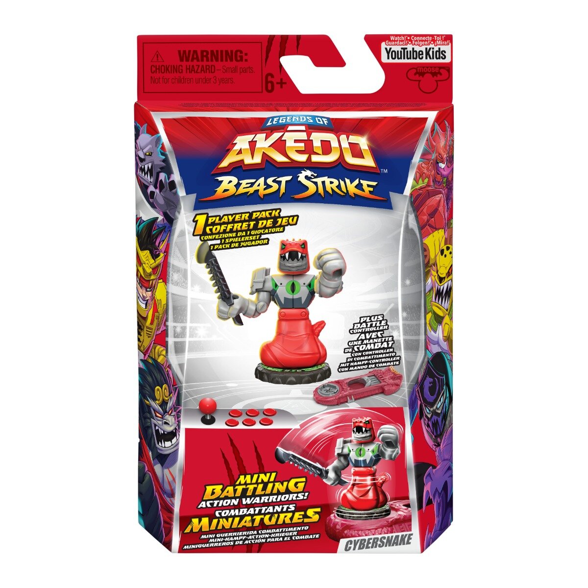 Akedo Figurina cu accesorii Beast Strike Cybersnake S5