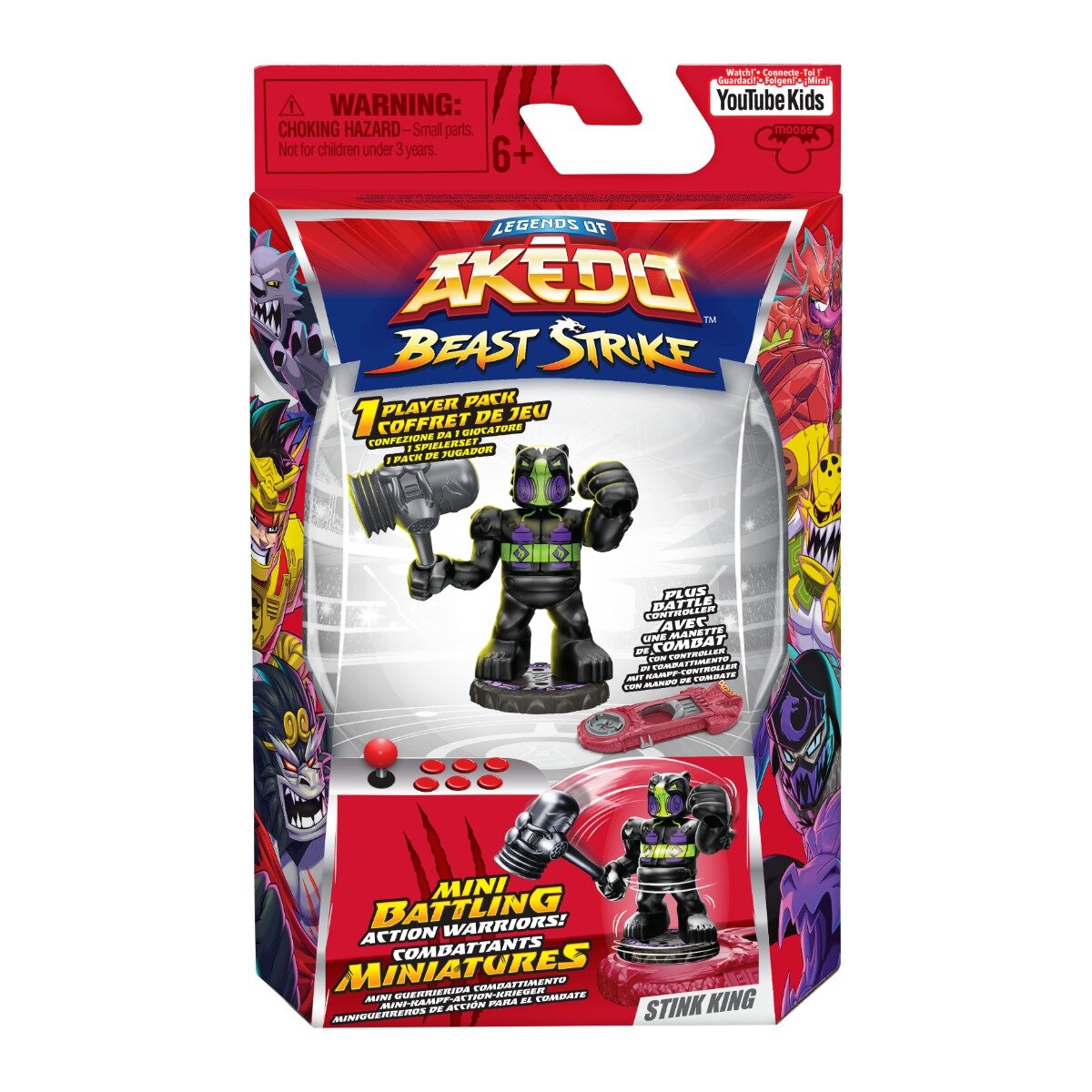 Akedo Figurina cu accesorii Beast Strike Stink King S5