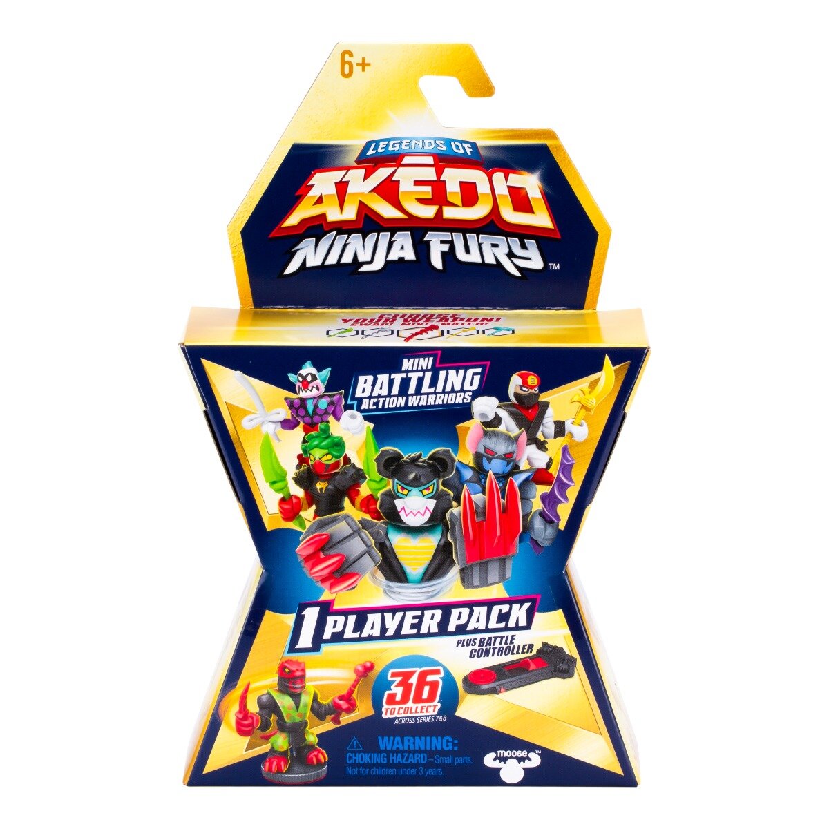 Akedo Figurina cu accesorii Ninja Fury Mini Battling Action Warriors S7