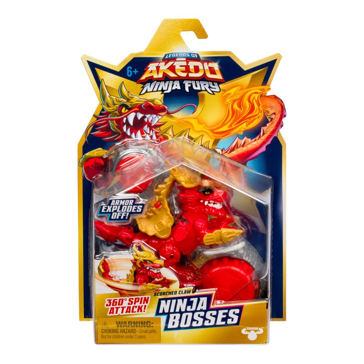 Akedo Figurina Ninja Bosses Scorched Claw S7 W1