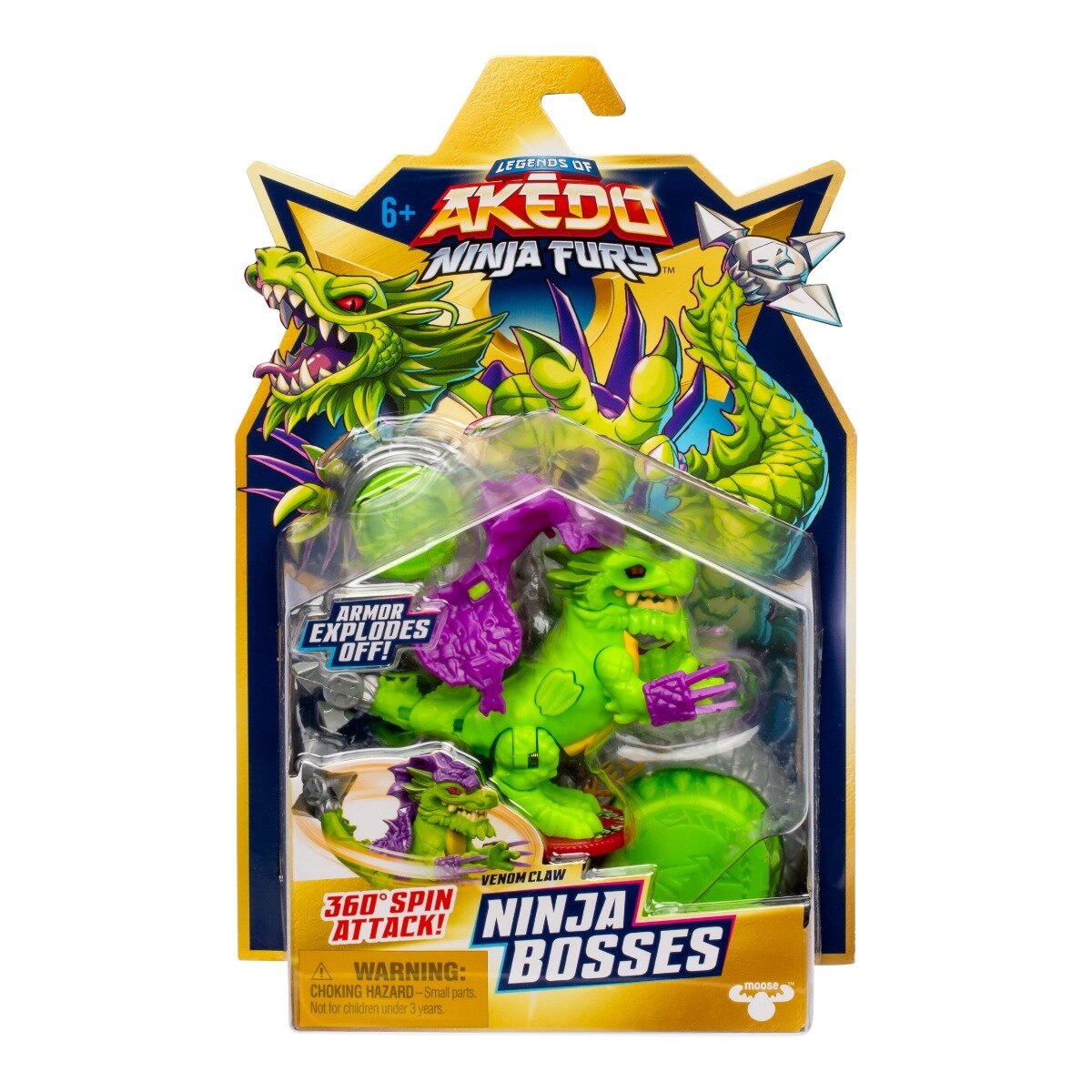 Akedo Figurina Ninja Bosses Venom Claw S7 W1