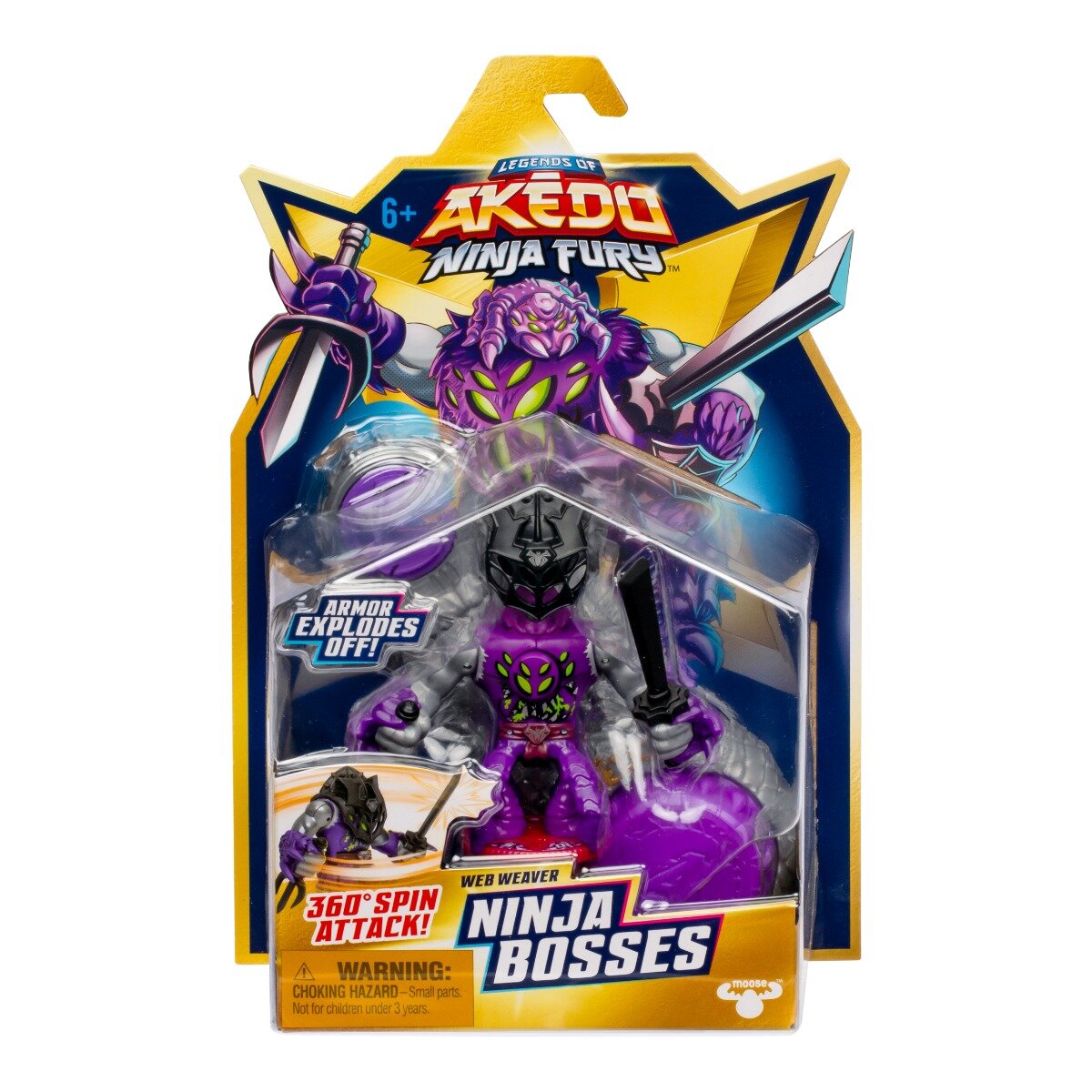 Akedo Figurina Ninja Bosses Web Weaver S7 W1