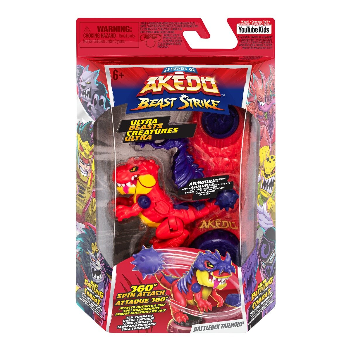 Akedo Figurina Ultra Beast Beast Strike Battlerex Tailwhip S6
