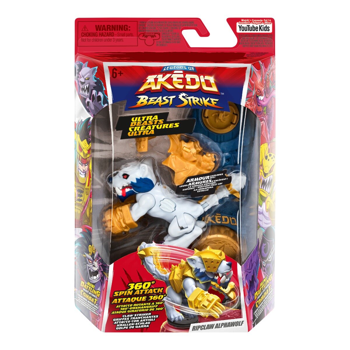 Akedo Figurina Ultra Beast Beast Strike Ripclaw Alphawolf S6