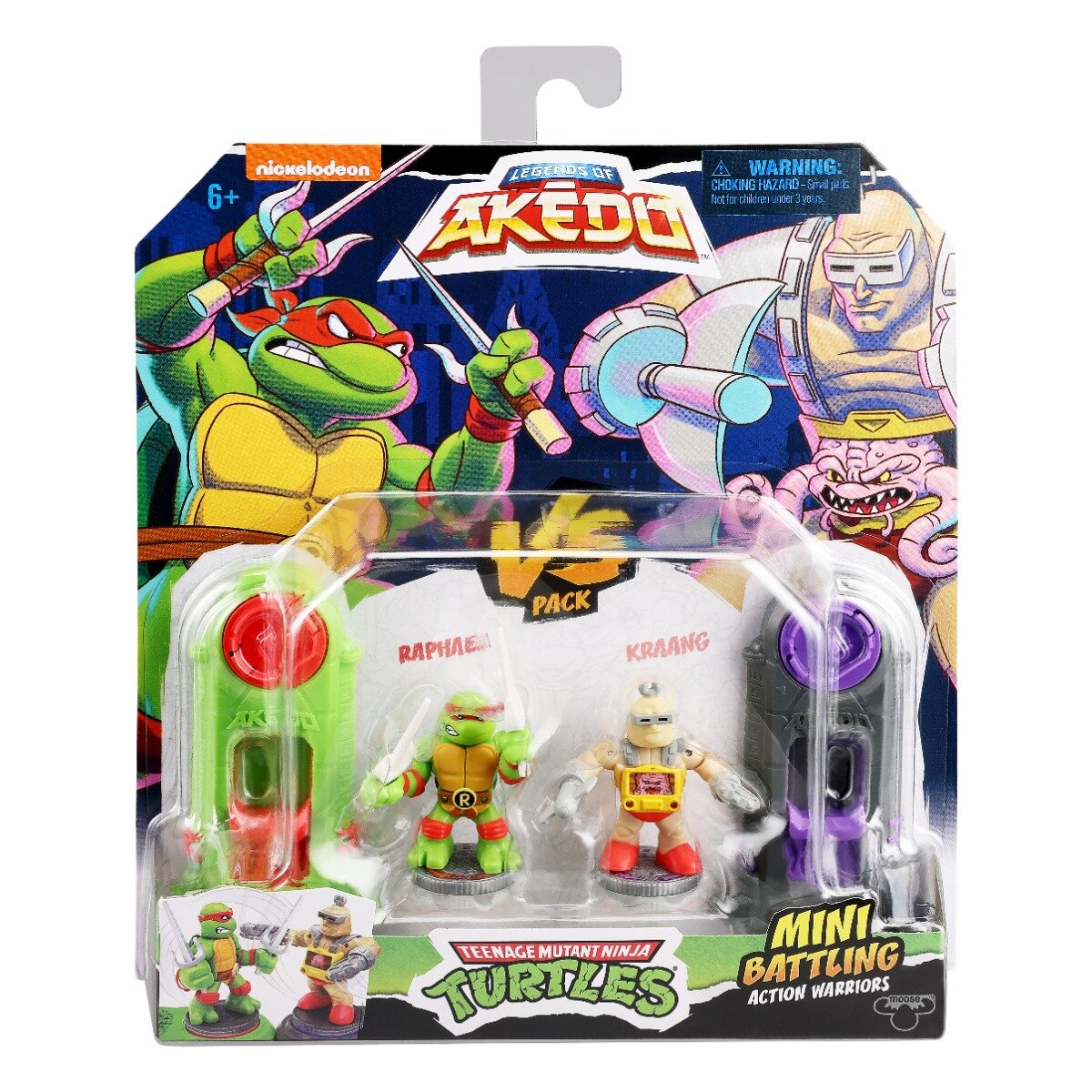 Akedo Set 2 figurine Testoasele Ninja Raphael Vs Kraang S1