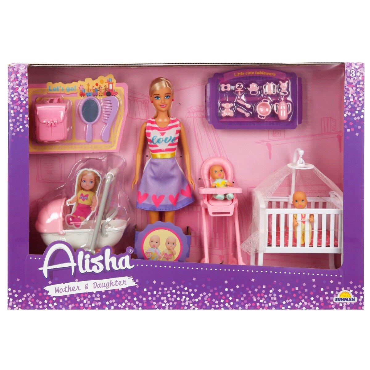 Alisha Set de joaca papusa Camera bebelusului