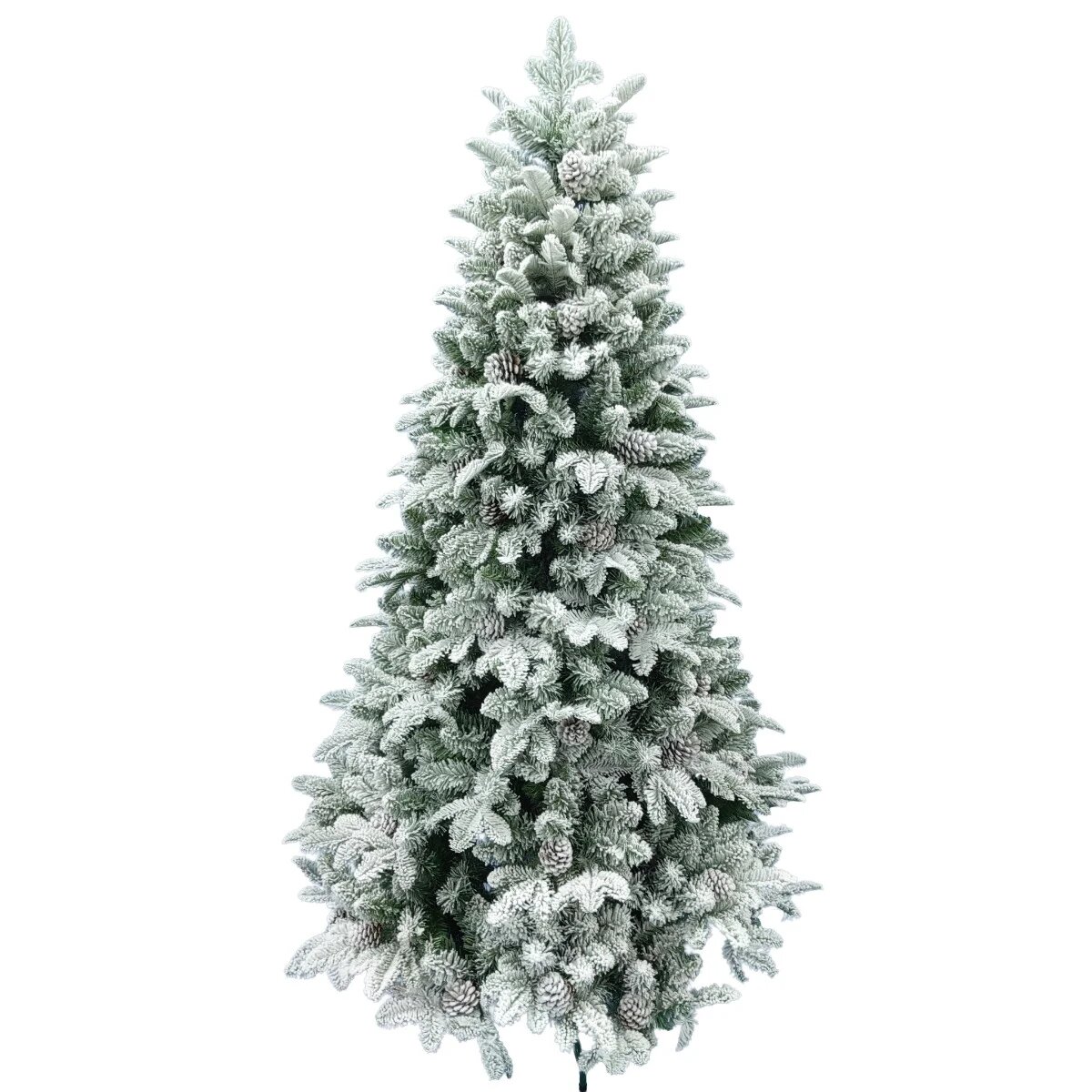 Alska Brad artificial cu zapada si conuri 180 cm