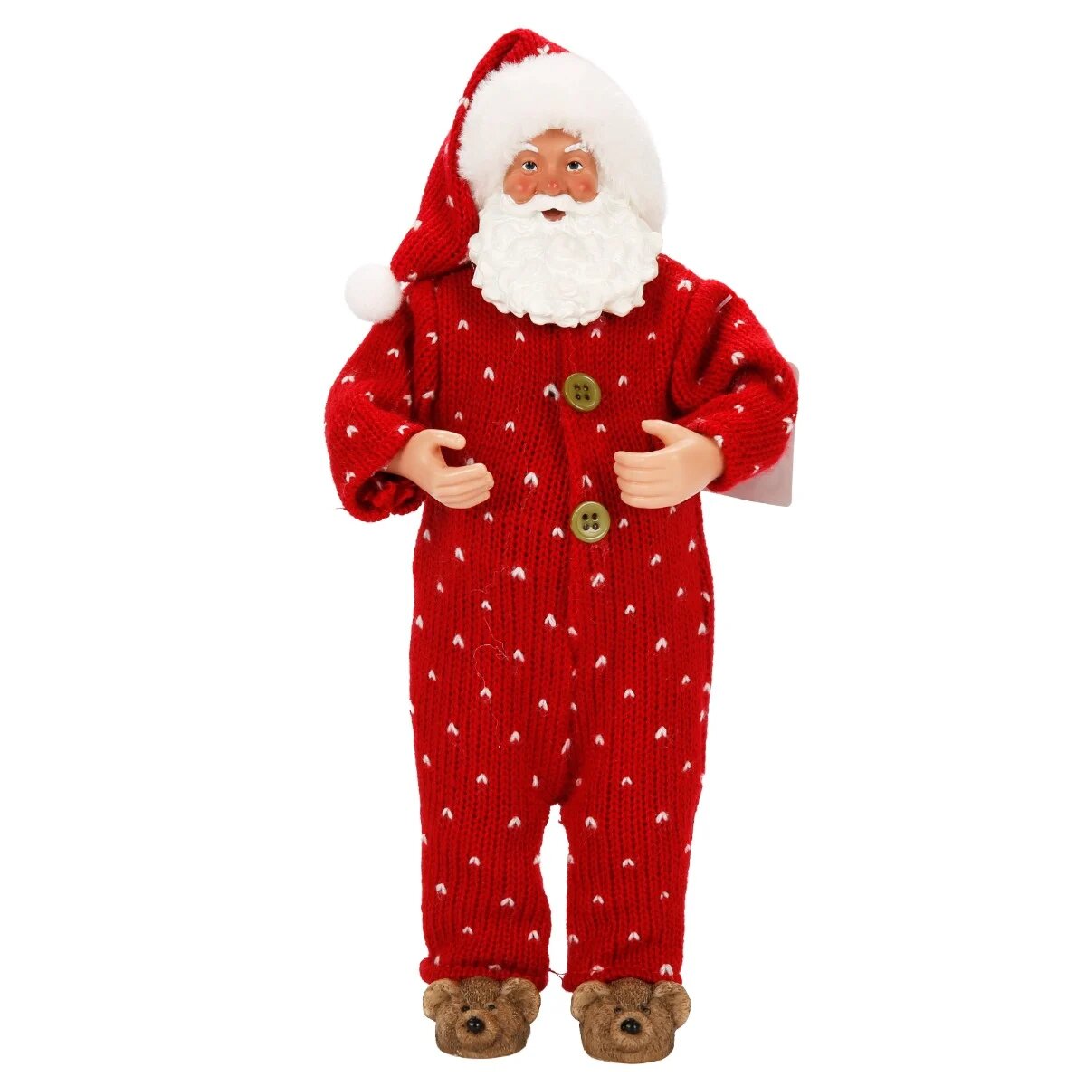 Alska Figurina decorativa Mos Craciun in pijamale 28 cm