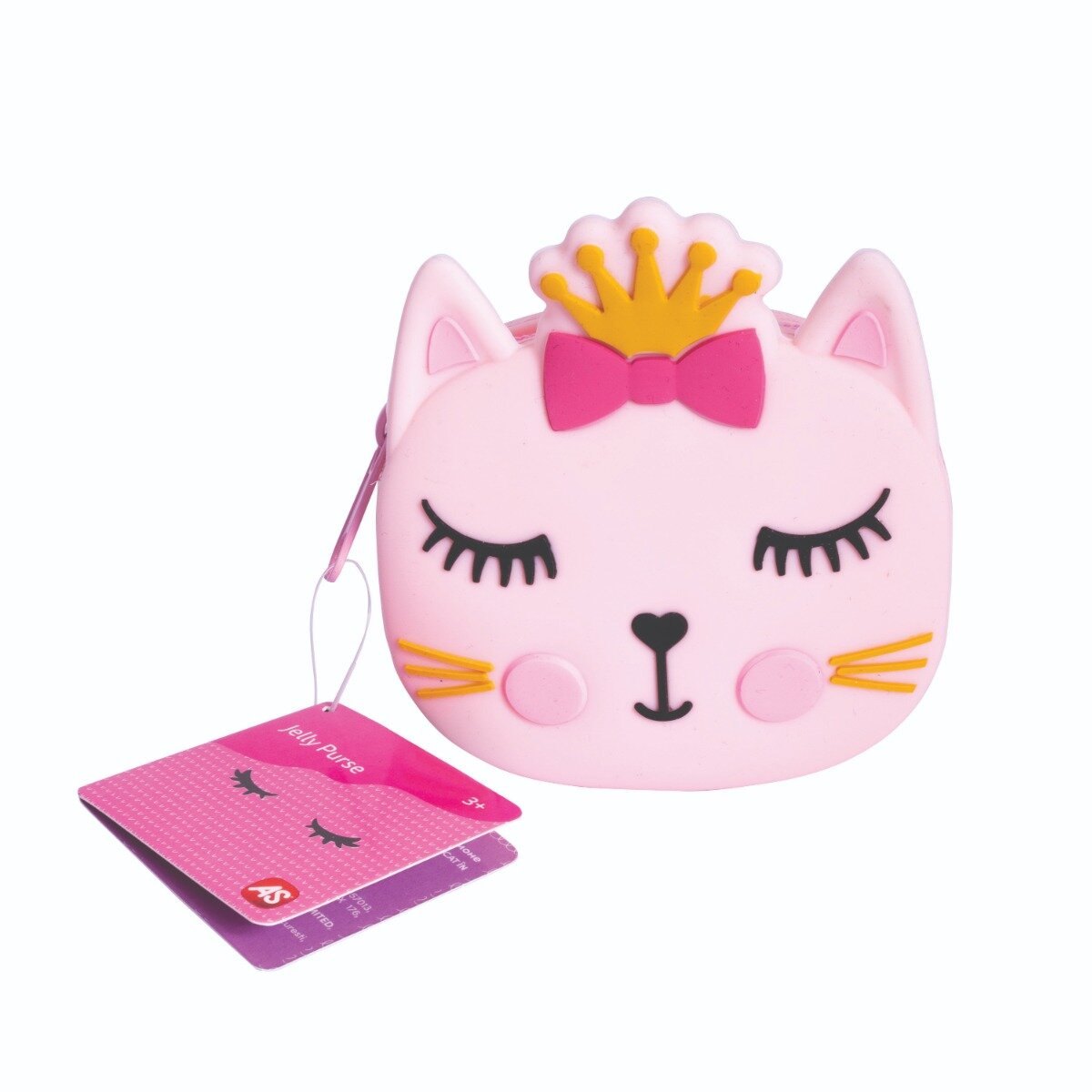 As Company Portofel mic din silicon Jelly Purse Pisicuta