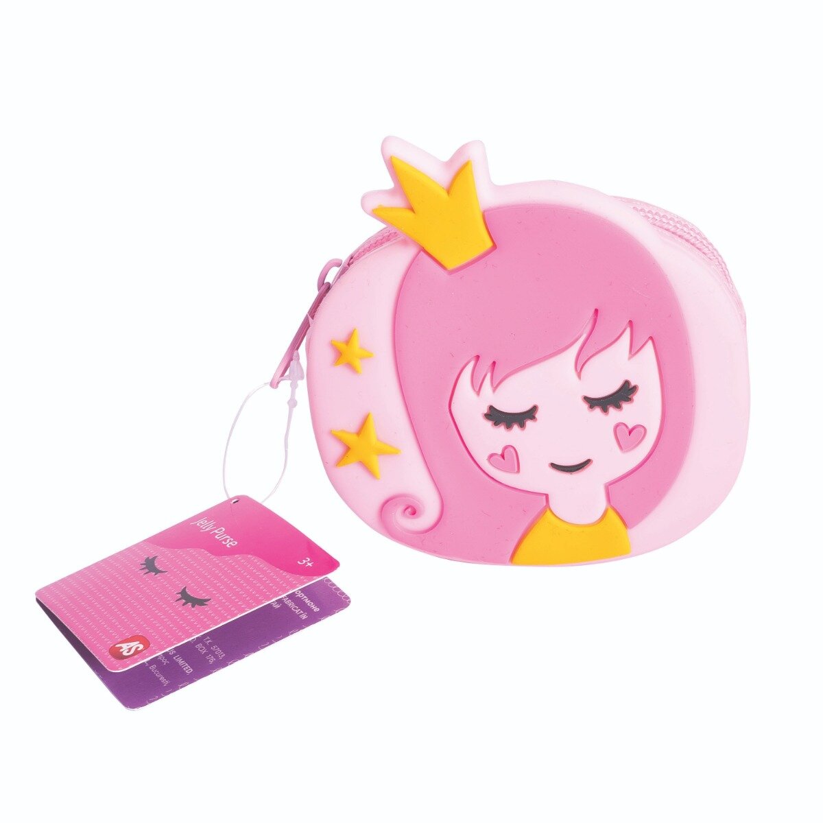 As Company Portofel mic din silicon Jelly Purse Printesa