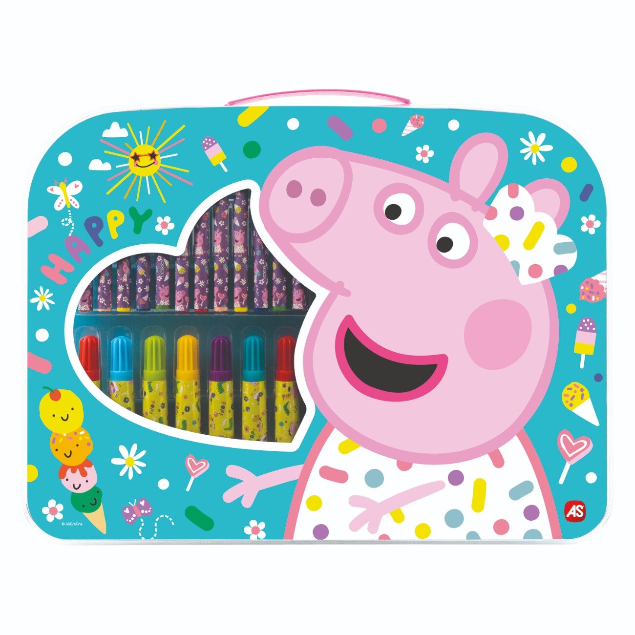 As Company Set pentru desen in gentuta Art Case Peppa Pig