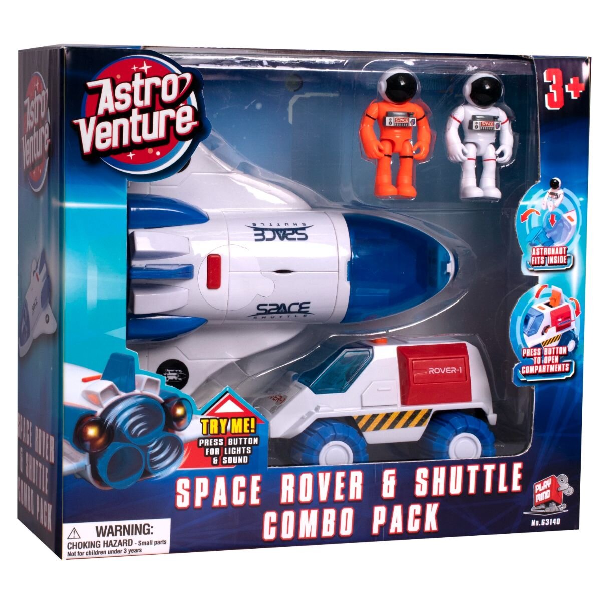 Astro Venture Set spatial 2 in 1 cu figurine (Naveta spatiala Vehicul spatial)