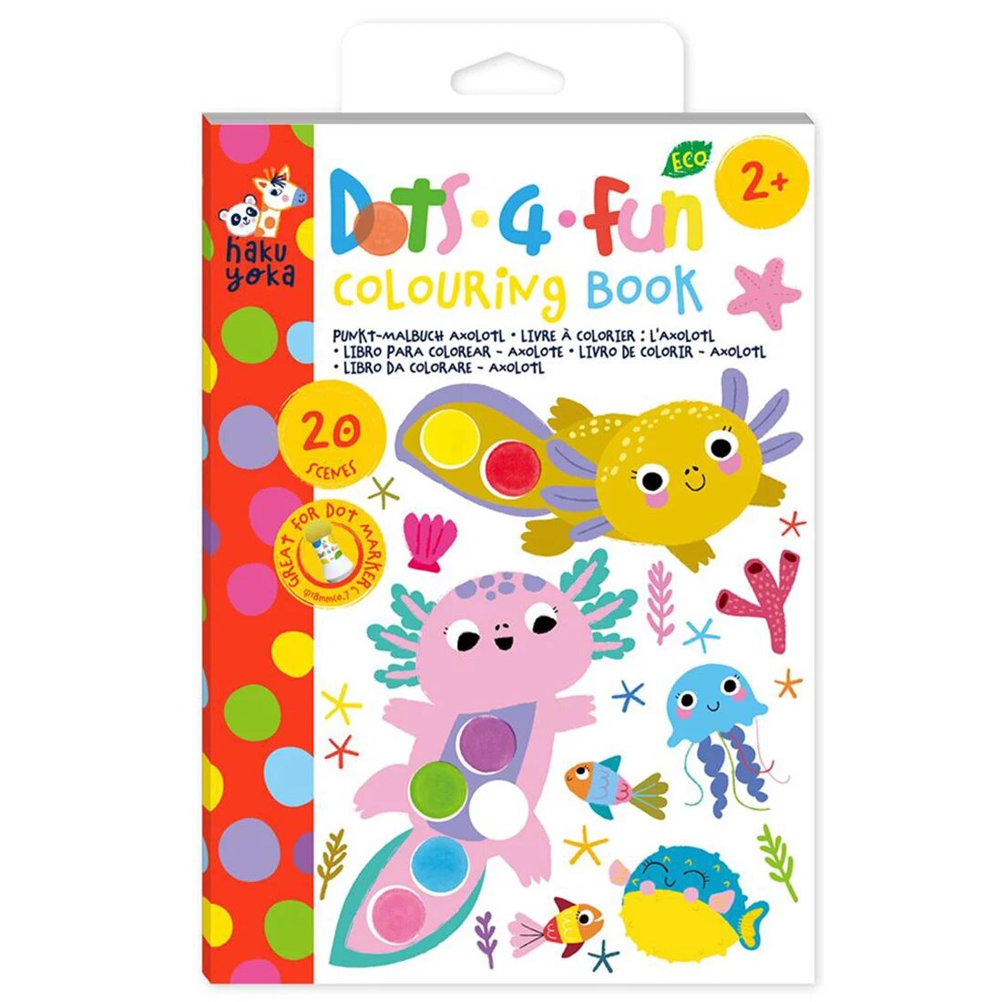 Avenir Carte de colorat Dots4Fun Axolotl