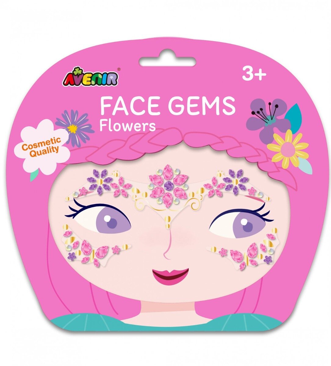 Avenir Pietre stralucitoare pentru fata Face Gems Flori