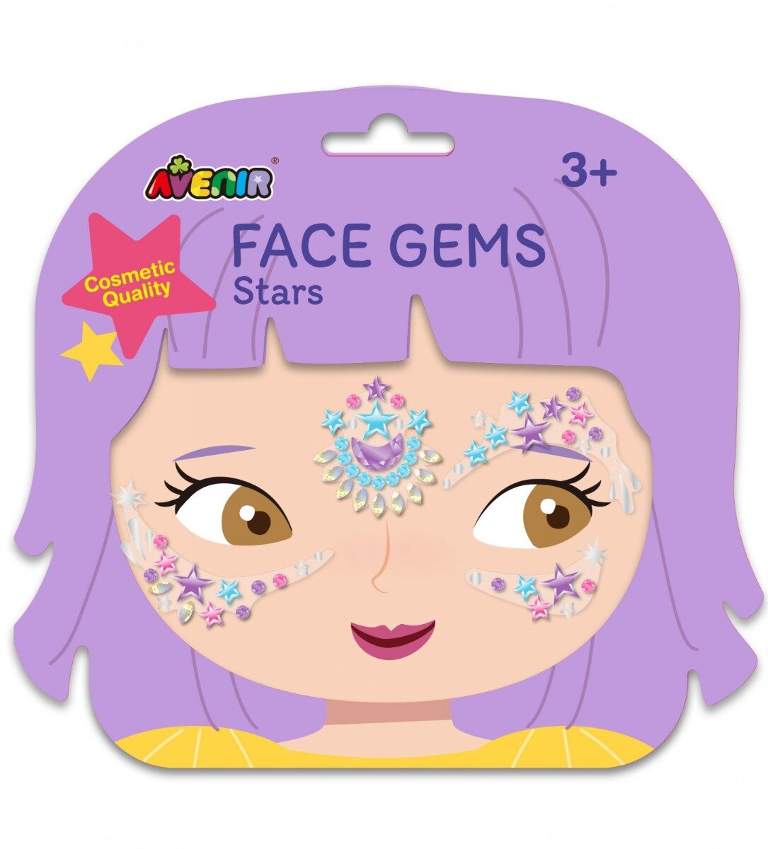 Avenir Pietre stralucitoare pentru fata Face Gems Stele